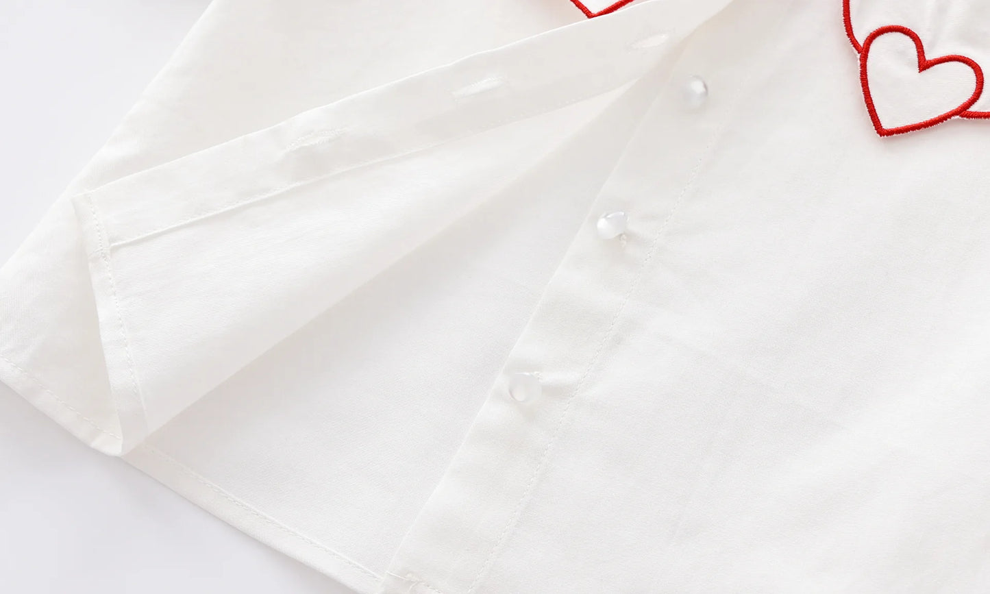 Girls Long Sleeve Loving Heart Shirt