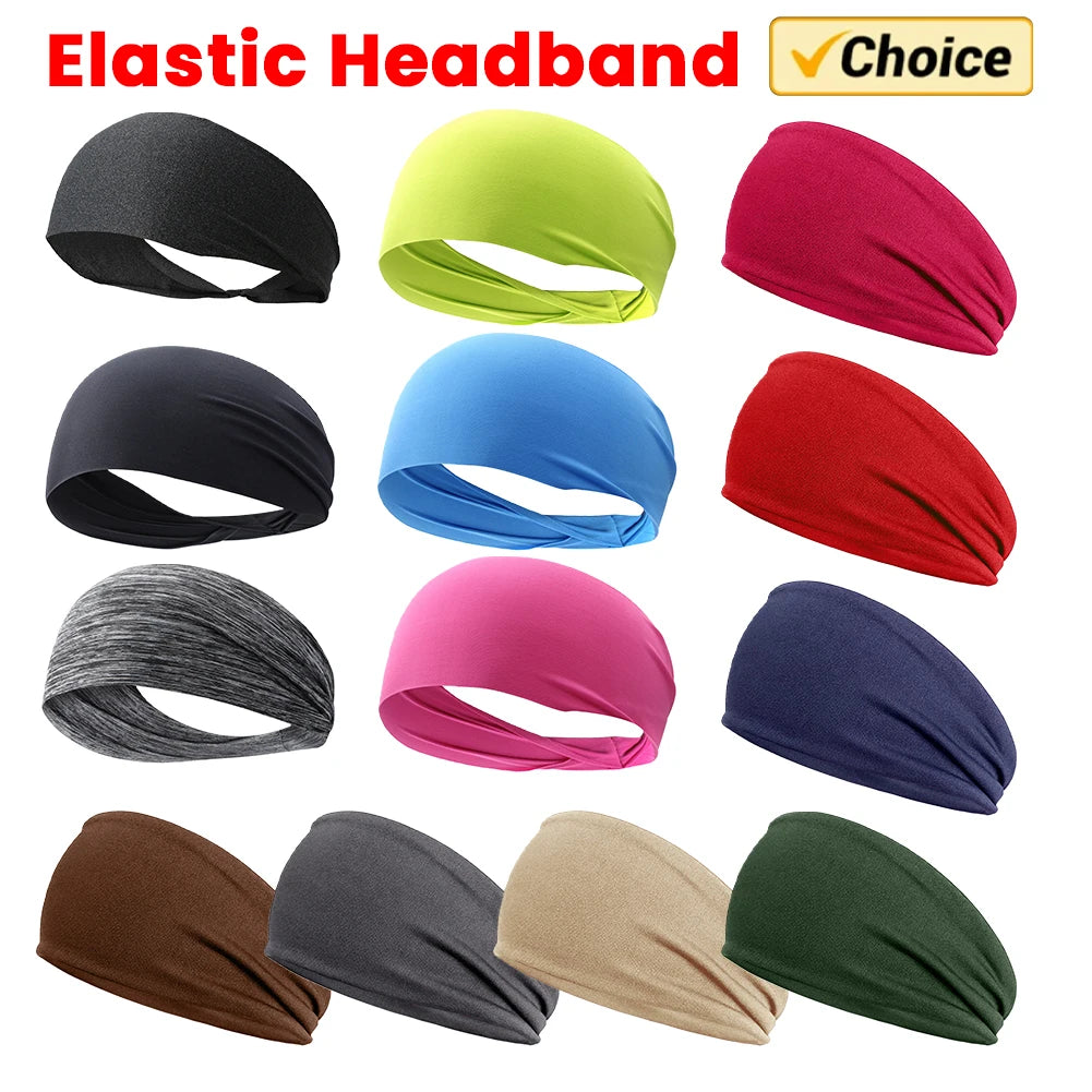 Sweat Absorption Headdress Anti-slip Workout Headband Breathable