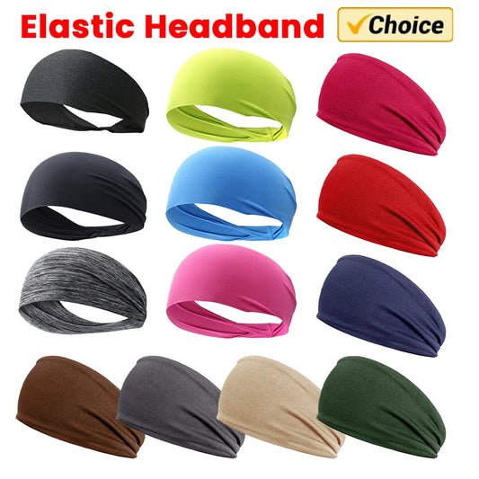 Sweat Absorption Headdress Anti-slip Workout Headband Breathable