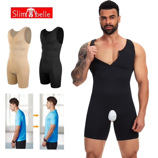 Men's Compression Bodysuit Tummy Control