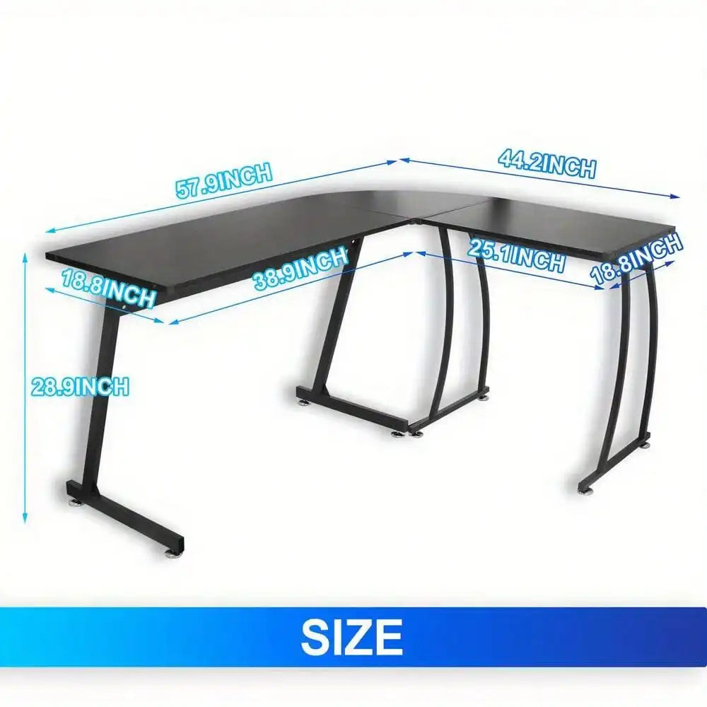 Modern L-Shaped Corner Computer Desk