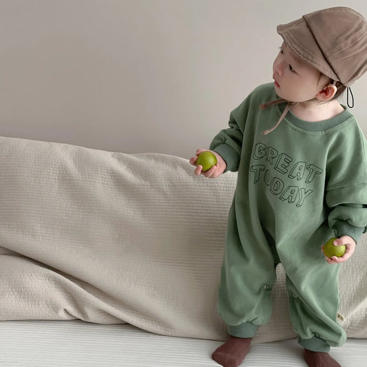 Infant Boy Long Sleeve Casual Jumpsuit