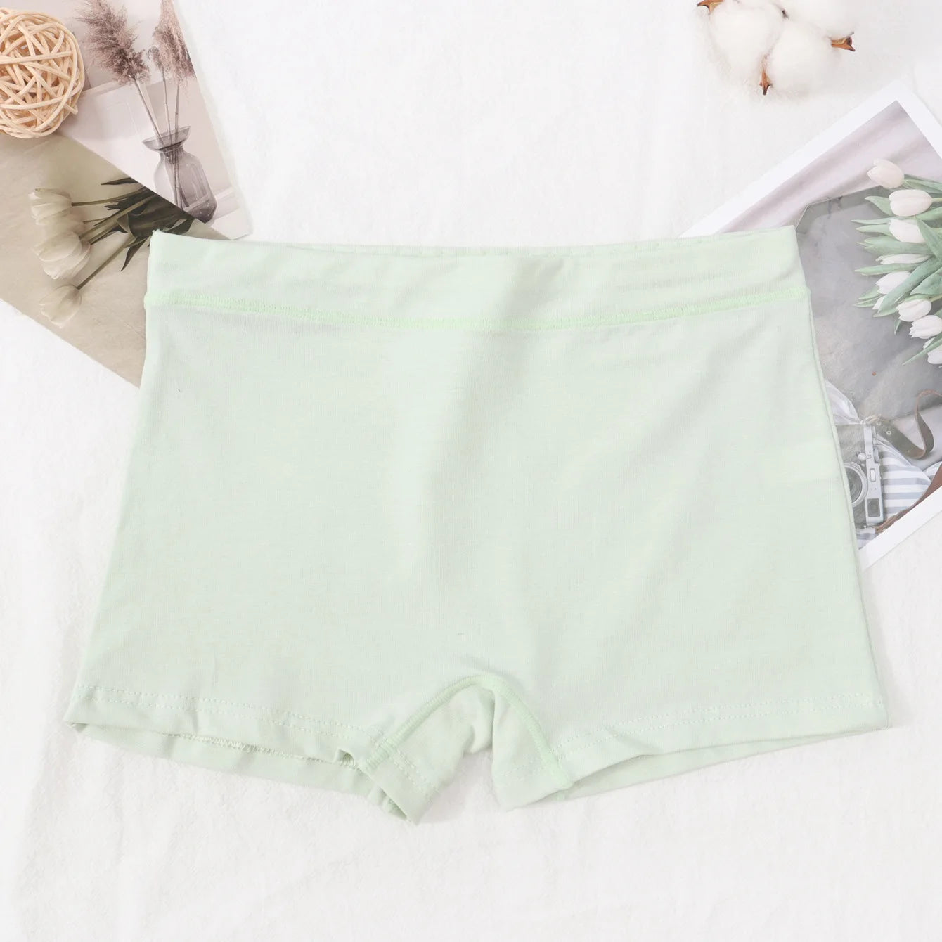 6 Pc Girls Solid Boxers Underwear New teenagers