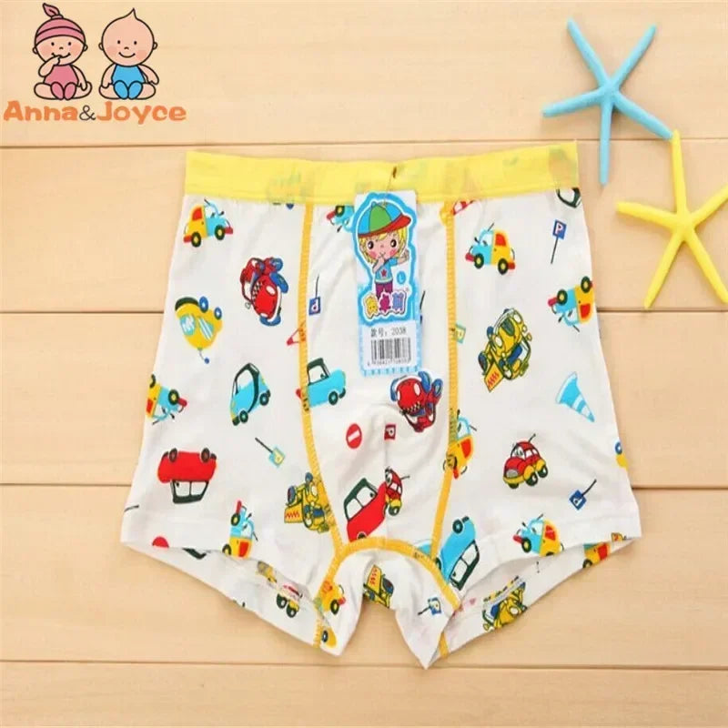 10pc  Cartoon Colorful Boys Underwear Cotton Boxer