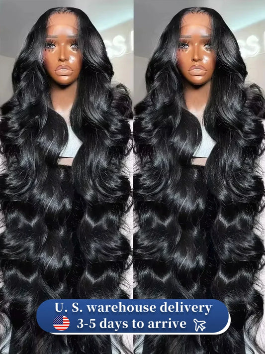 Density Body Wave HD Transparent Lace Frontal Wig