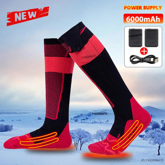 New Heated Socks for Men Women Rechargeable