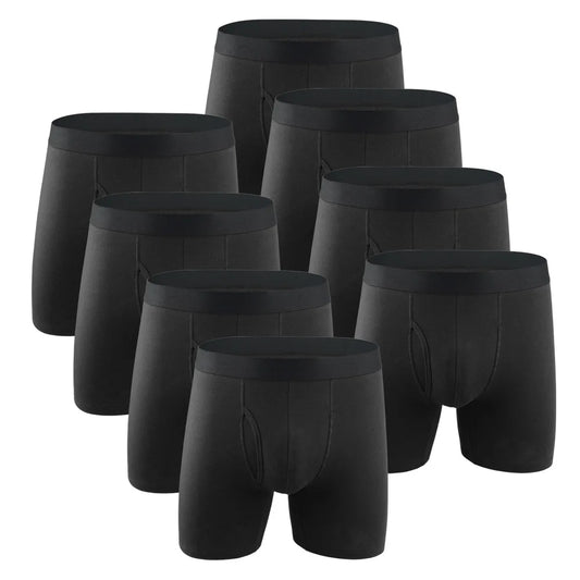 Mens Long Cotton Boxer Shorts Underwear
