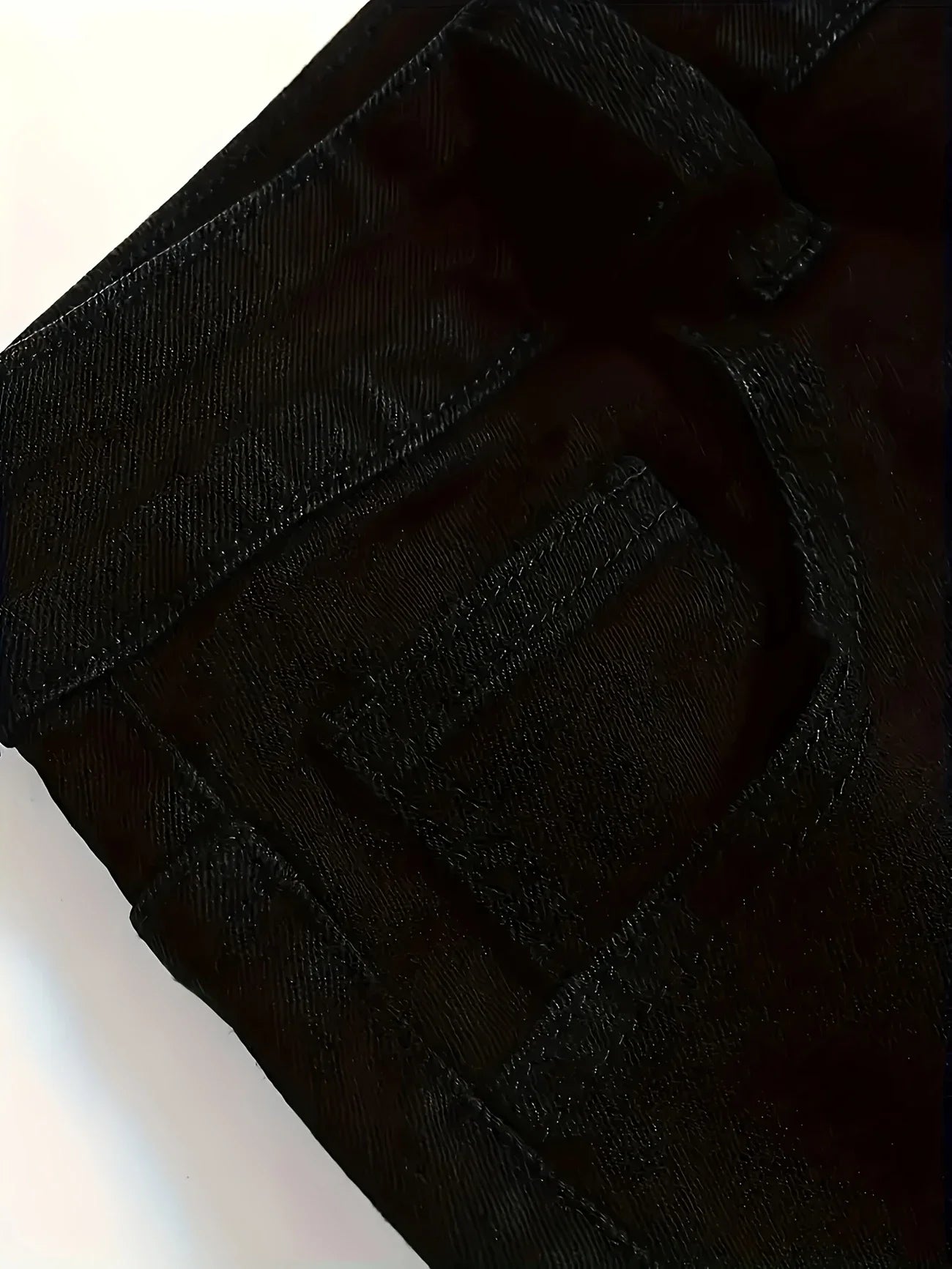 Men's Slim-Fit Black Jeans - Stretch Denim