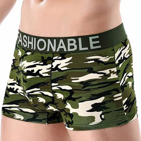 Men Camoflage Cotton Boxer Shorts Underwear