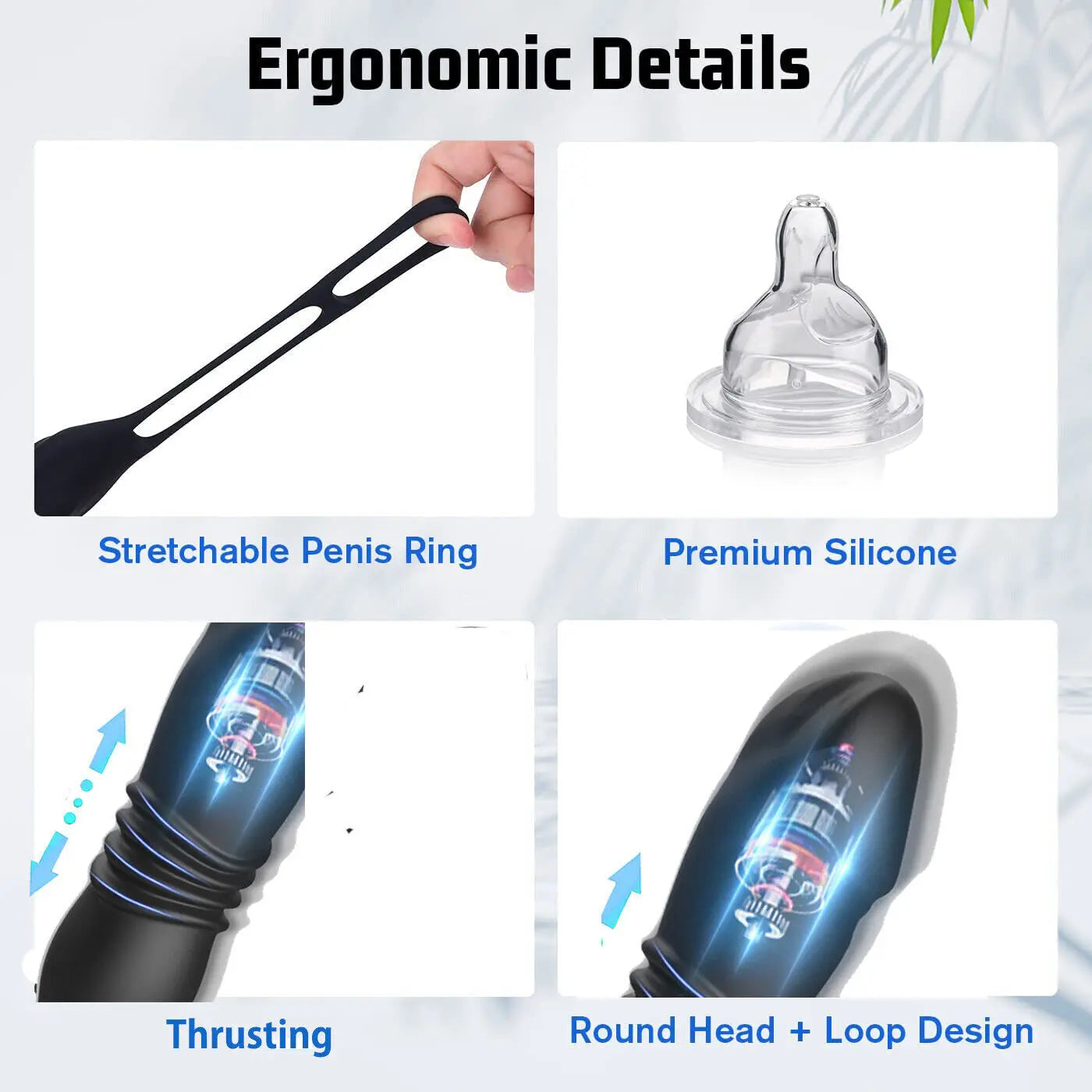 Male Prostate Massager Vibrator Thrusting Anal Plug