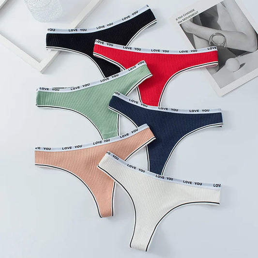 6 pcs new middle waist briefs girls teen underwear