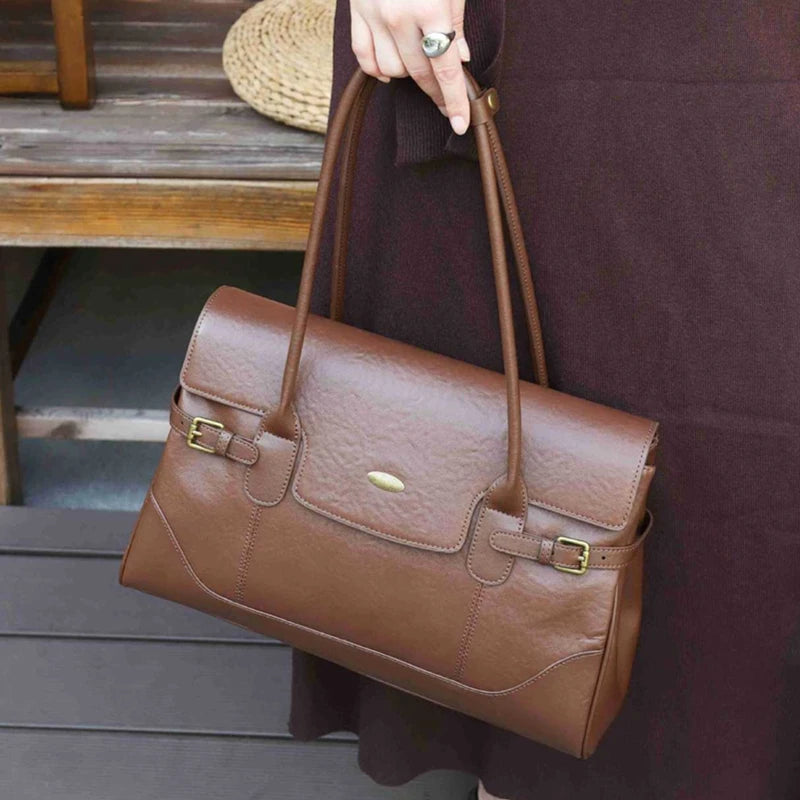 Genuine Leather Large Tote Handbags For Women