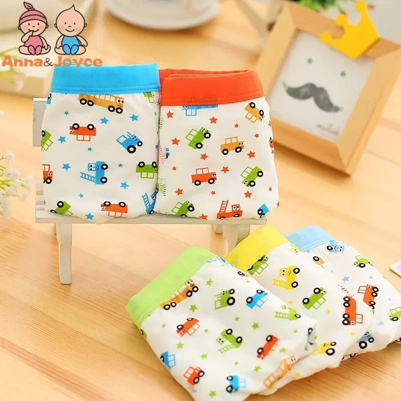 10pc  Cartoon Colorful Boys Underwear Cotton Boxer