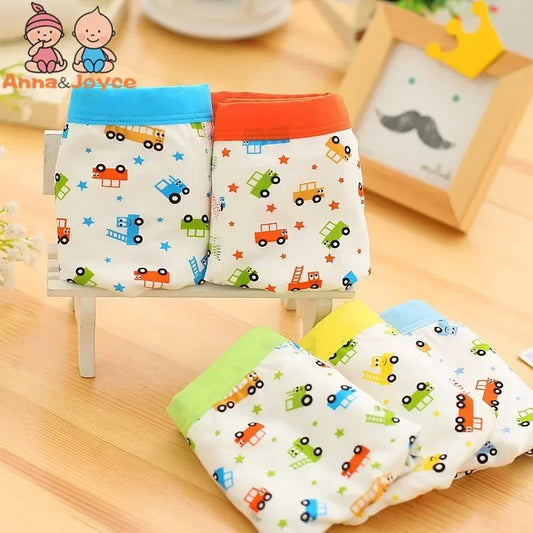 10pc  Cartoon Colorful Boys Underwear Cotton Boxer