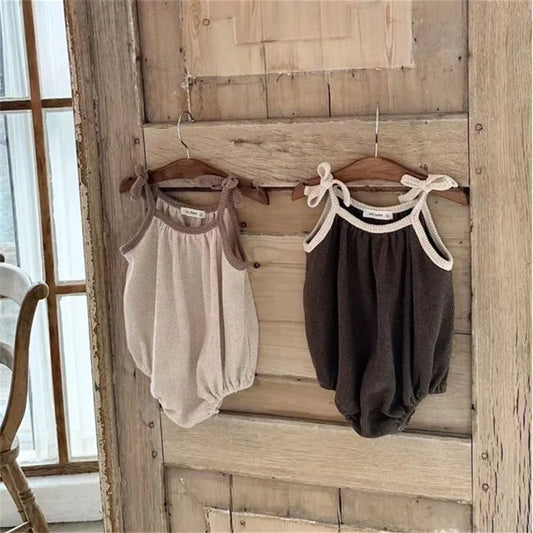 New Baby Sleeveless Bodysuit Cotton Infant