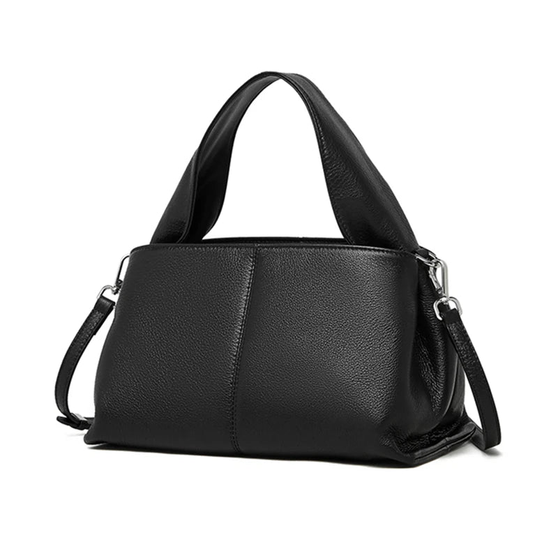 Hifashion Cowhide Genuine Leather Tote Handbags Women