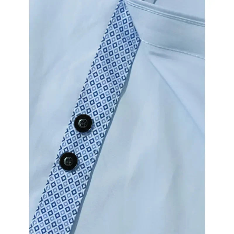 Men's Fashion Long Sleeve Dress Casual Shirts