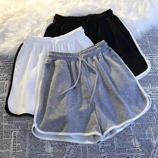 Striped Mini Sports Shorts Women Fashion Casual