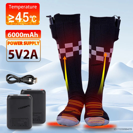 Rechargeable Anti-Cold Men Women Thermal Heated Socks