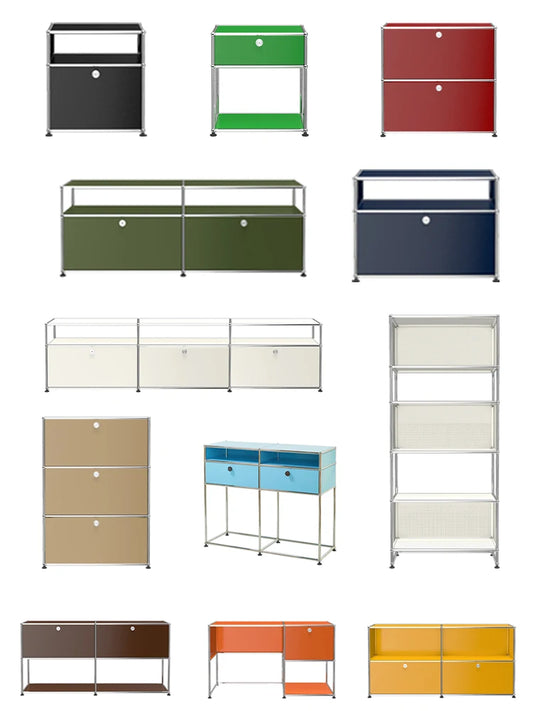 Metal Storage Display Cabinet Living Room Furniture