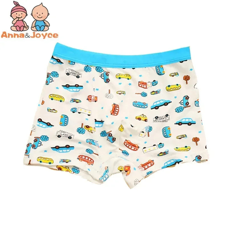 10pc  Cartoon Colorful Boys Underwear Cotton Boxer