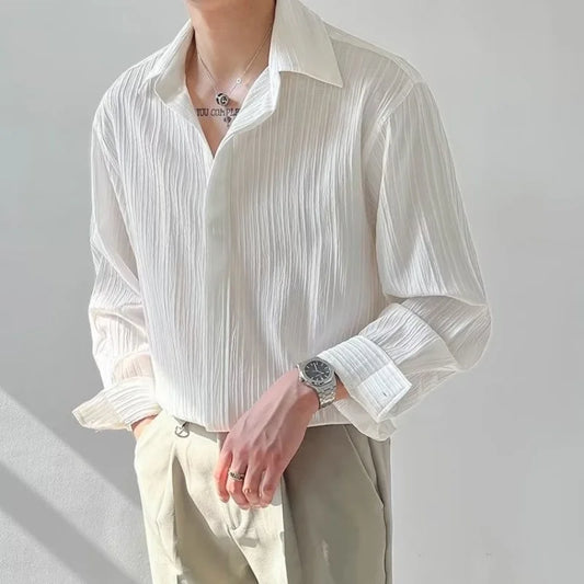 Mens Fashion Social Dress Formal Shirt