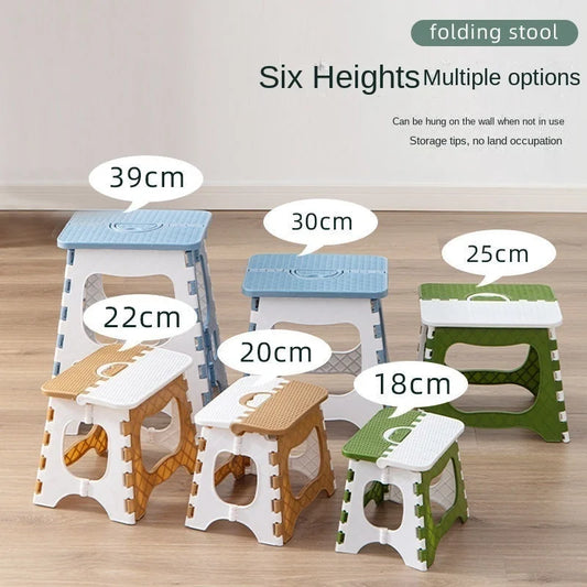 Thickened Mini Plastic Folding Stool Portable