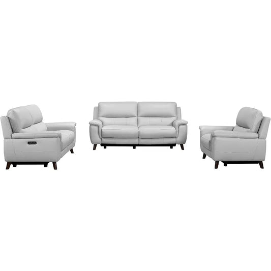 Brown Power Reclining Sofa Furniture Set