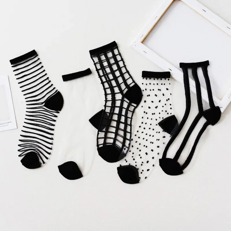 5 pairs Womens Fashion Ankle Socks