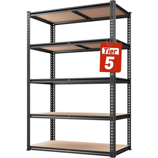 2020LBS Storage Shelves 5 Tier Heavy Duty, Adjustable