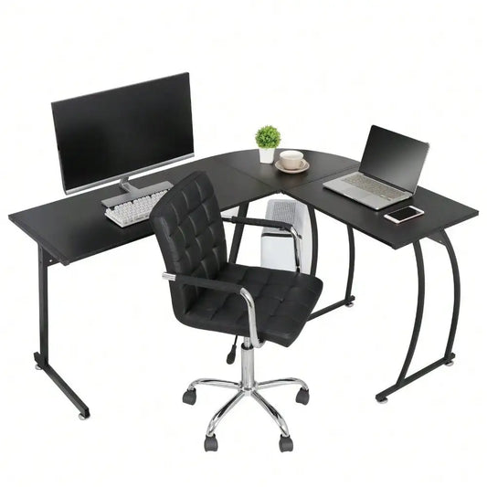 Modern L-Shaped Corner Computer Desk
