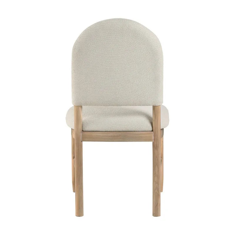 2 set, Beige Fabric Upholstered Seat Back Luxury