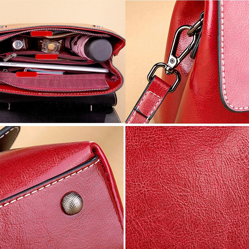 Genuine Leather Tote Handbags For Women