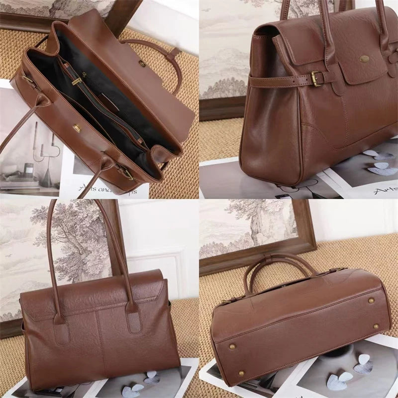 Genuine Leather Large Tote Handbags For Women