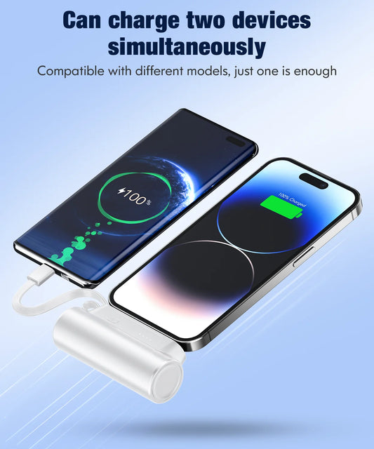 Small USB-C Portable Charger, 8000mAh Portable Charger