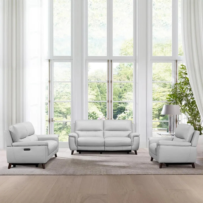 Brown Power Reclining Sofa Furniture Set