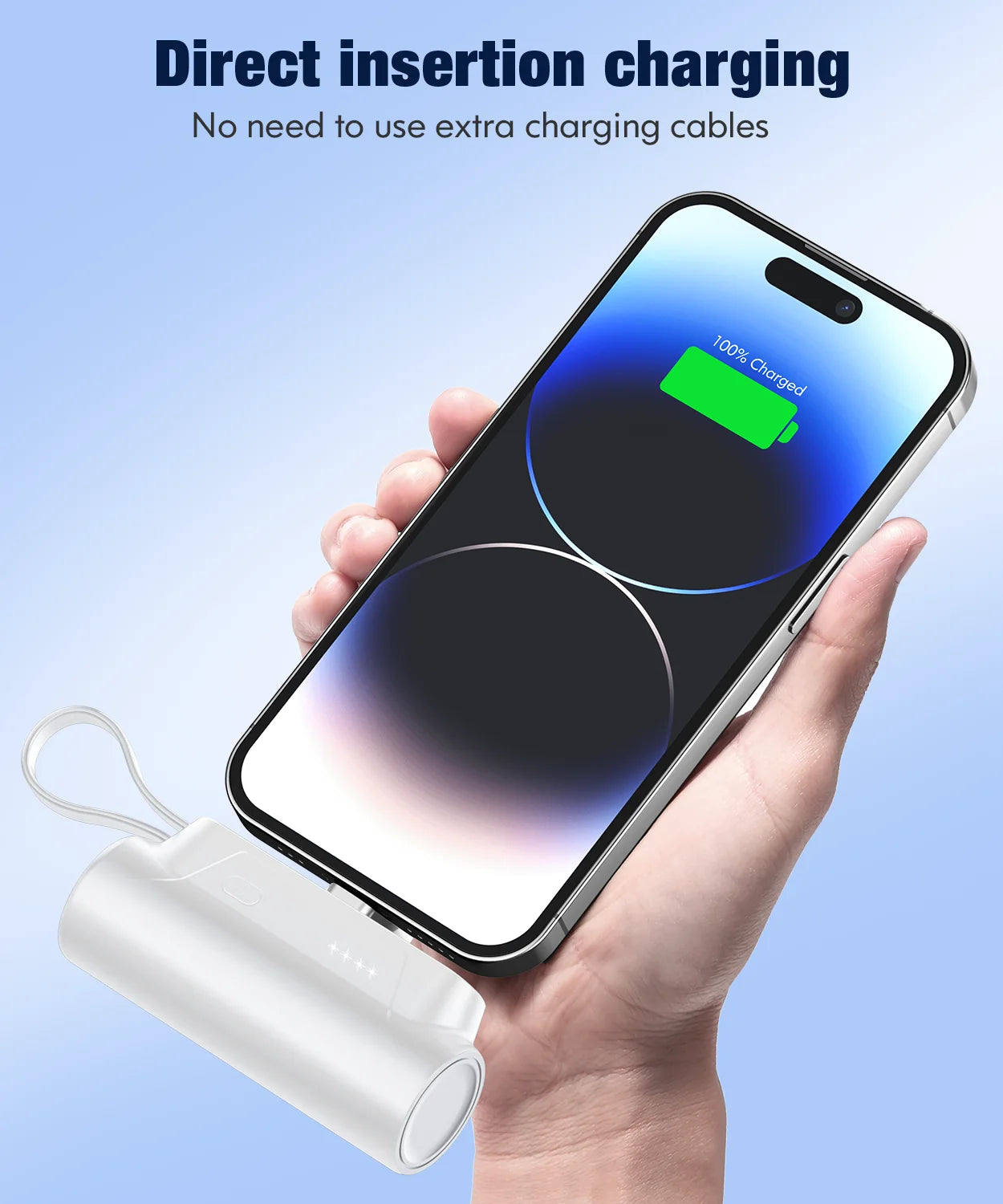 Small USB-C Portable Charger, 8000mAh Portable Charger