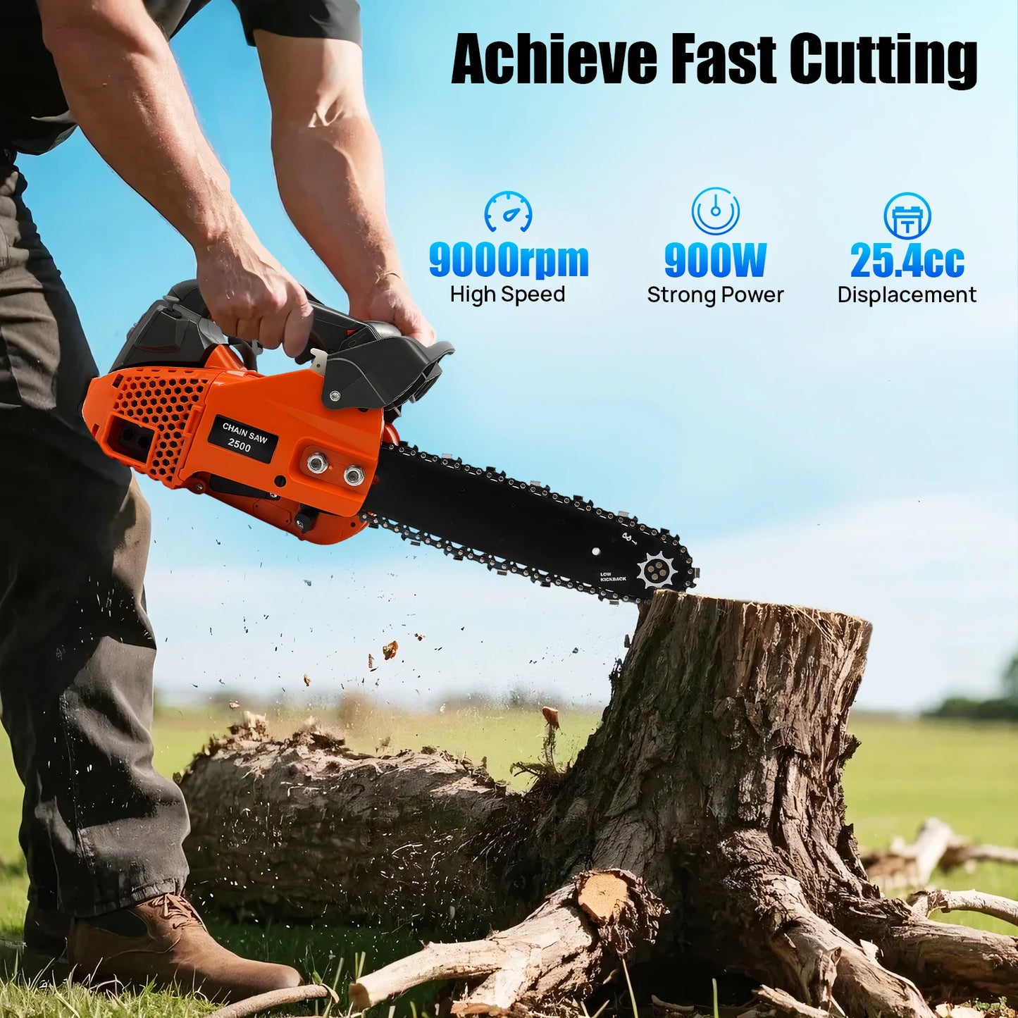 Chainsaw,  2-Stroke Engine, Guide Plate Cover