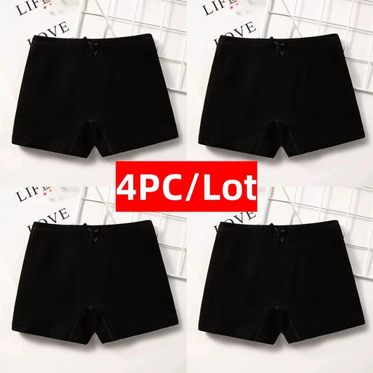 4PC Teen Girl Boxers Pure Cotton Panties