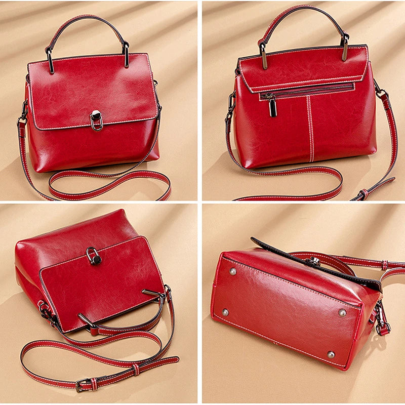 Genuine Leather Tote Handbags For Women