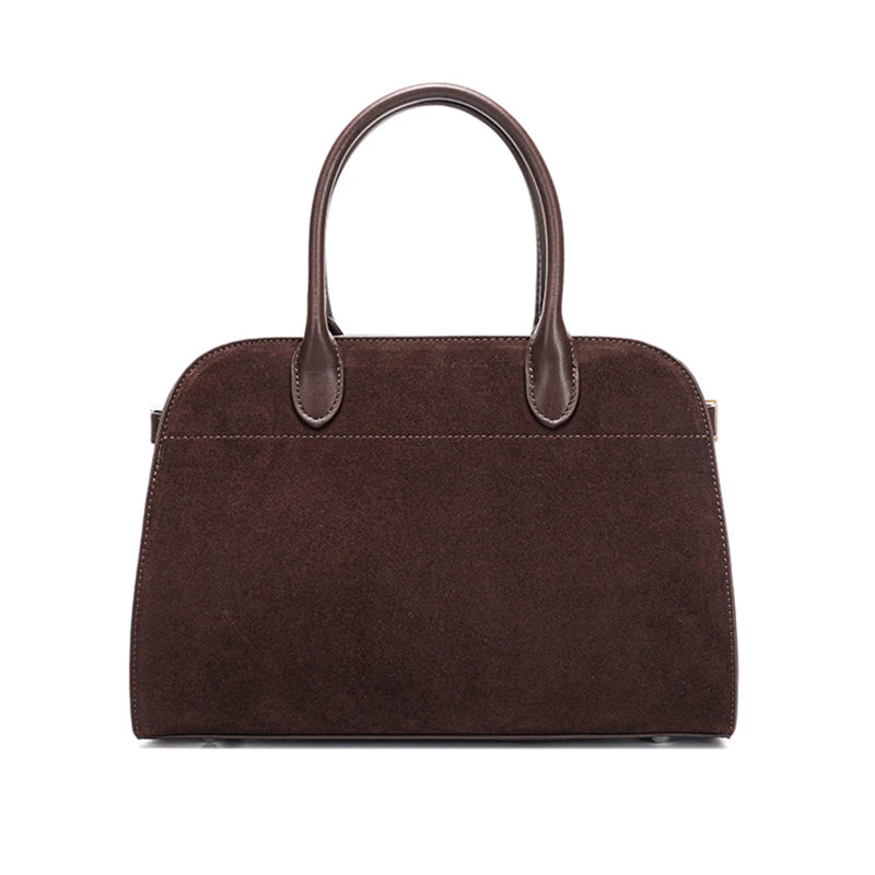 Hifashion Suede Genuine Leather Tote For Women
