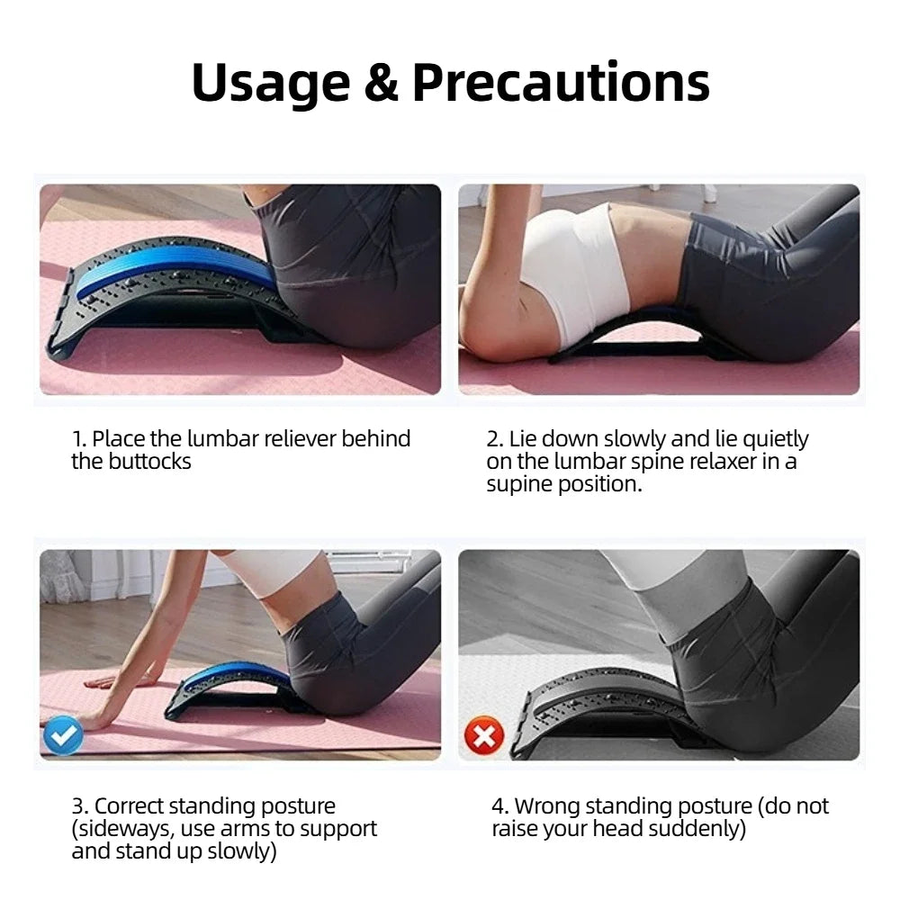 Back Stretcher Multi-Level Adjustable Massager