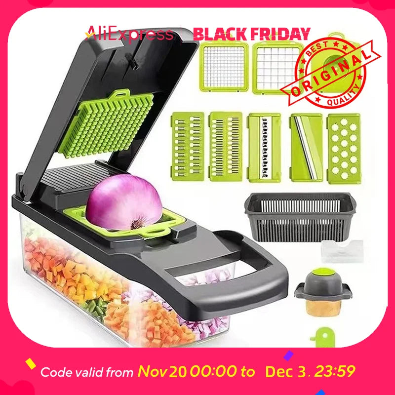 6-in-1 Vegetable Chopper - Kitchen Mandoline Slicer