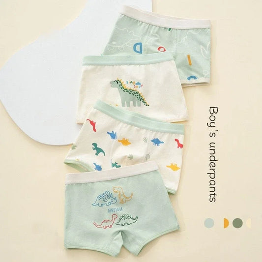 4PC Boys  Boxer Underwear  Cotton