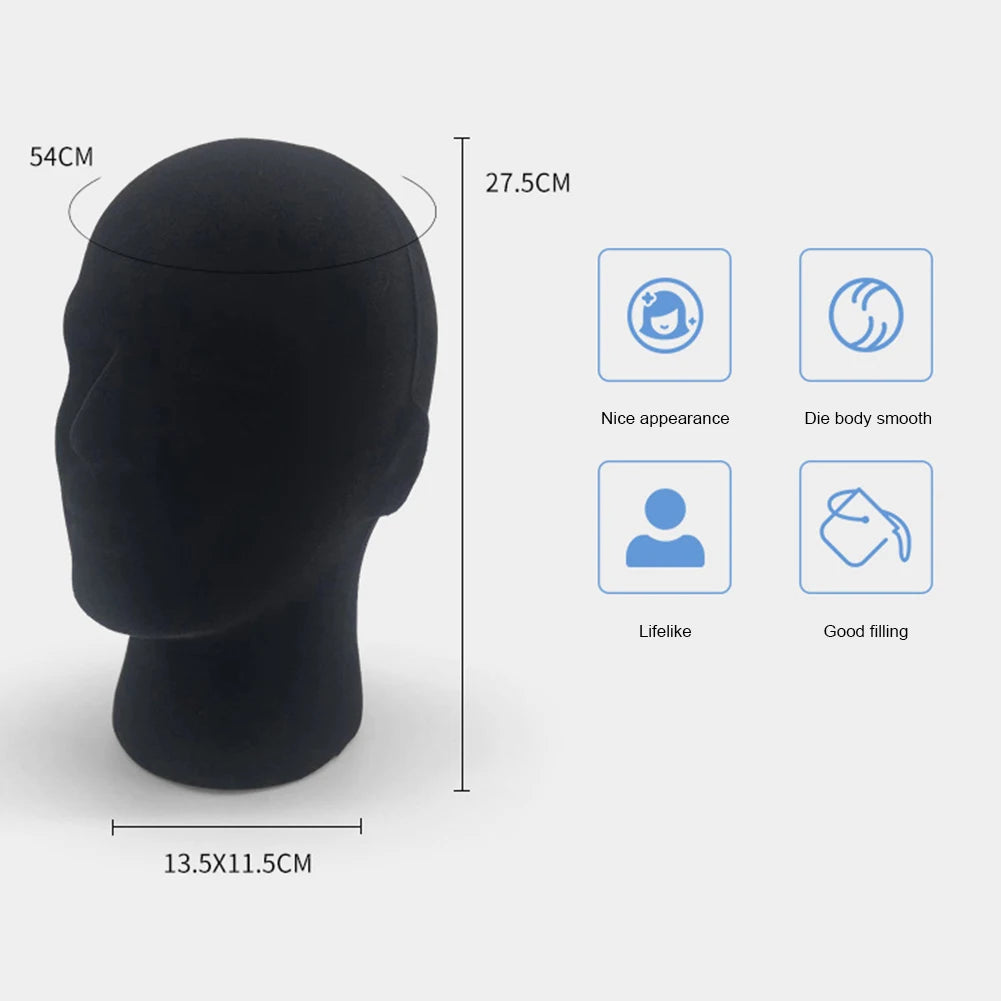 Man Mannequin Head Model Displaying Stand