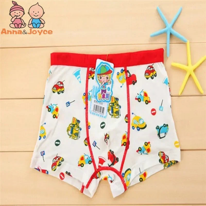 10pc  Cartoon Colorful Boys Underwear Cotton Boxer
