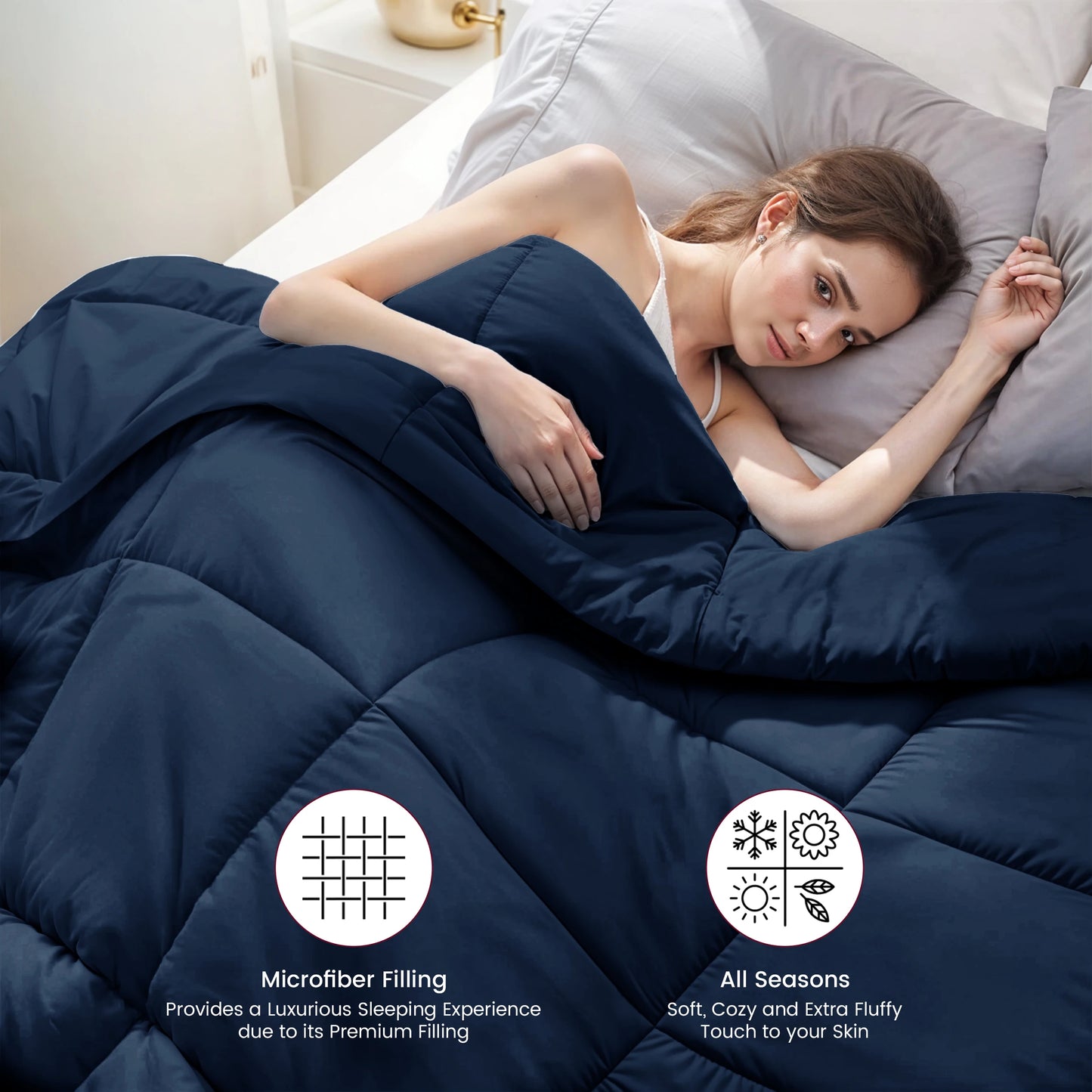 Lux Decor Down Alternative Comforter Fluffy Design