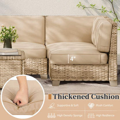 14 Piece Sofa Cushion Set High Density Foam Waterproof