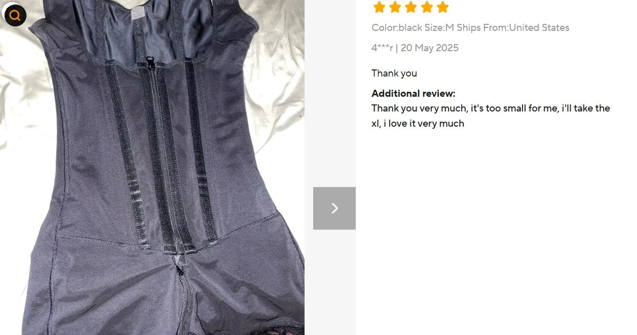 Lace-Trimmed Shapewear Bodysuit - Tummy Control Corset