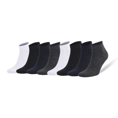 8 Pair Low Cut Ankle Socks for Men